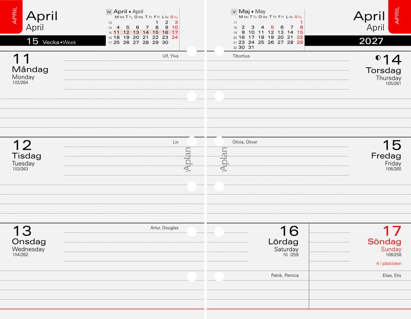 Systemkalender Pocket Classic Almanacksförlaget