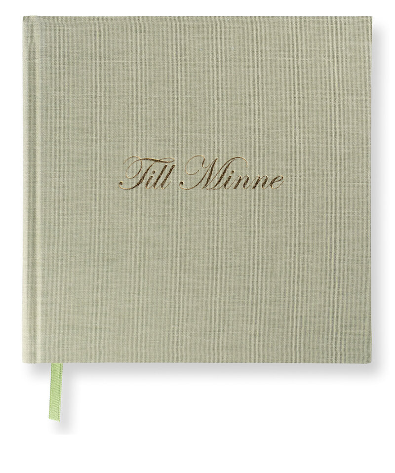 Minnesbok "Till Minne" Green Leaf | Paperstyle