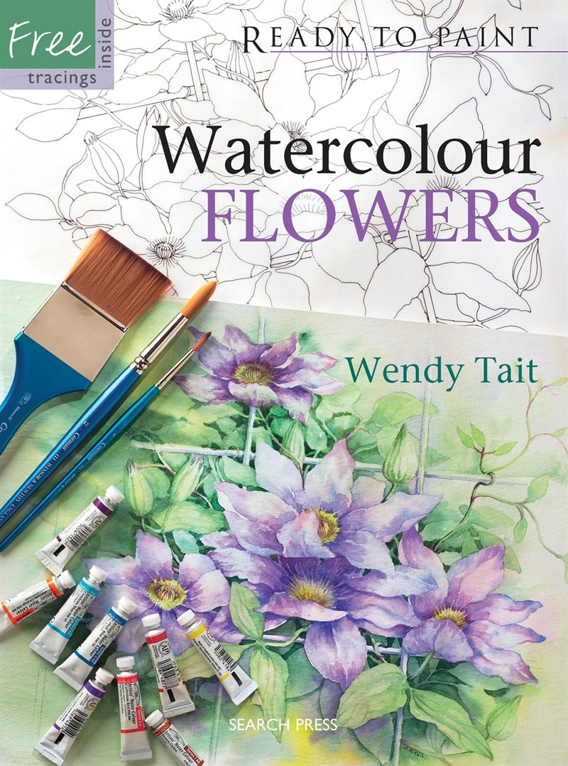 Ready to paint: watercolour flowers