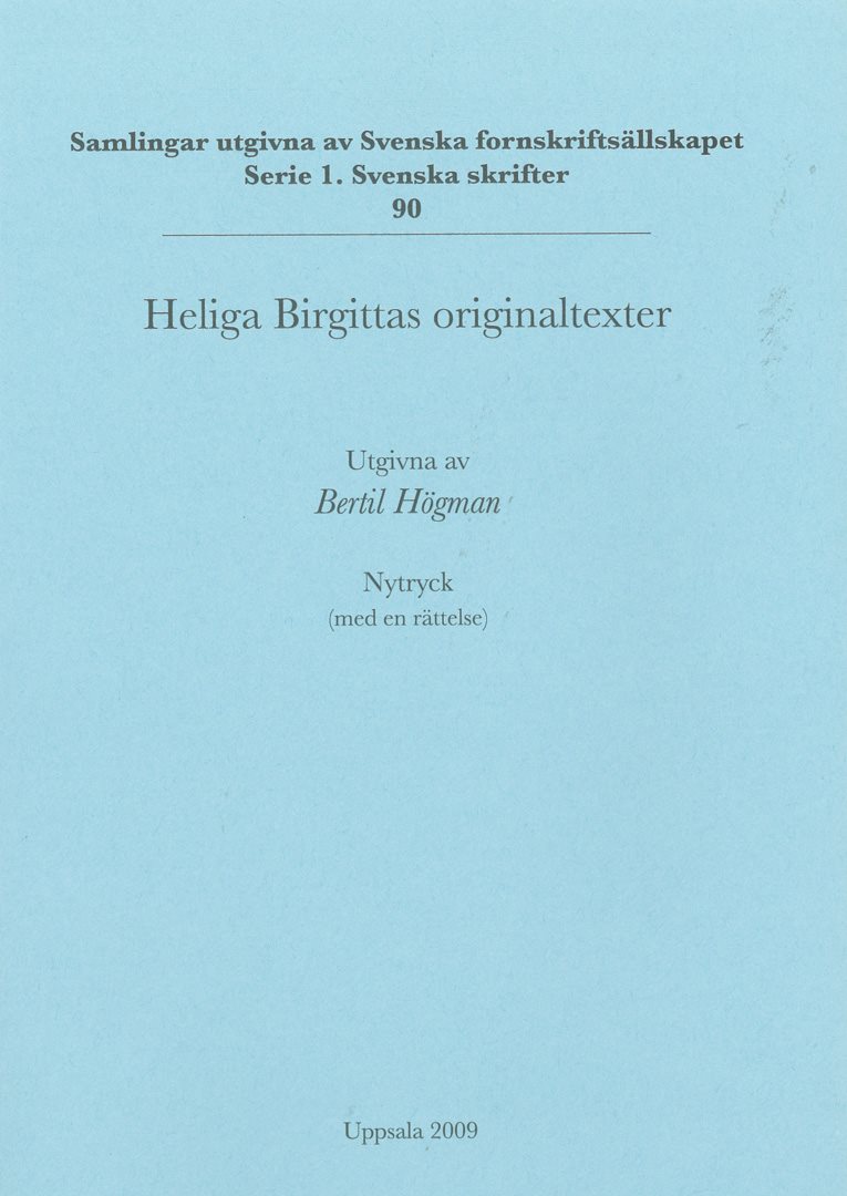 Heliga Birgittas originaltexter