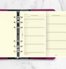 Filofax Personal Refill 2027 Årsplan