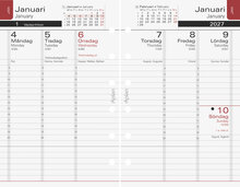 Systemkalender - Aplan Pocket Executive refill 18 mån FSC